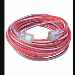 SOUTHWIRE COMPANY 2548SWUSA1 Extension Cord, 50 Ft Cord Length, 12 Awg Wire Size, 12/3, Blue/Red/White | CU3CVK 55CW69