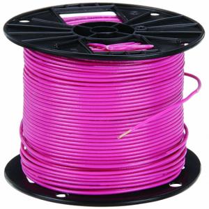 SOUTHWIRE COMPANY 25838405 Building Wire, 10 AWG Wire Size, 1 Conductors, Pink, 500 ft Length, Nylon, PVC, Pink | CP2DYE 4WYZ8