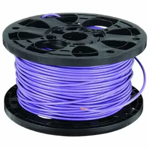 SOUTHWIRE COMPANY 25658612 Building Wire, 8 AWG Wire Size, 1 Conductors, Purple, 500 ft Length, Stranded, Nylon, PVC | CP2ELC 4WZL4