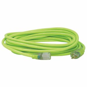SOUTHWIRE COMPANY 2577SW000X Extension Cord, 25 Ft Cord Length, 12 Awg Wire Size, 12/3, Green, 1 Outlets | CU3CUG 55CW56