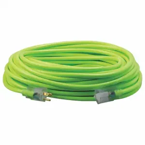 SOUTHWIRE COMPANY 2579SW000X Extension Cord, 100 Ft Cord Length, 12 Awg Wire Size, 12/3, Green, 1 Outlets | CU3CTT 55CW47