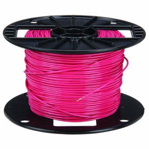 SOUTHWIRE COMPANY 27023101 Fixture Wire, 18 AWG Wire Size, 1 Conductors, Red, 500 ft Length, Stranded, Nylon, PVC | CU3CWM 5LWY4
