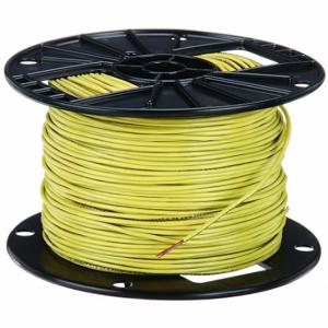 SOUTHWIRE COMPANY 27037101 Fixture Wire, 16 AWG Wire Size, 1 Conductors, Yellow, 500 ft Length, Stranded, Nylon, PVC | CU3CWA 5LWY7