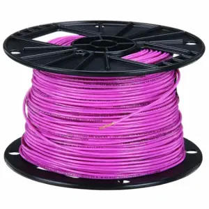 SOUTHWIRE COMPANY 27040501 Fixture Wire, 16 AWG Wire Size, 1 Conductors, Pink, 500 ft Length, Stranded, Nylon, PVC | CU3CVW 4WYT8