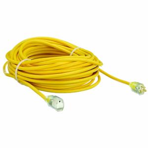 SOUTHWIRE COMPANY 3689SW0002 Extension Cord, 100 Ft Cord Length, 12 Awg Wire Size, 12/3, Sjeoow, Yellow | CU3CTM 444C66