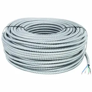 SOUTHWIRE COMPANY 61097301 Metal Clad Armored Cable, 3 with Insulated CU Ground Conductors, Silver, 250 ft Length | CU3CXD 446P42