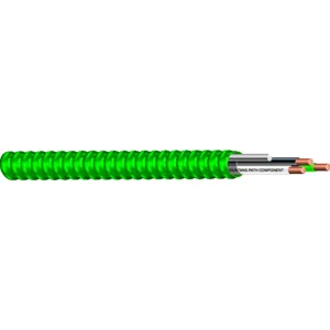 SOUTHWIRE COMPANY 58232501 Metal Clad Armored Cable, 2 Conductor, 12 Awg, Green | CG6HHA