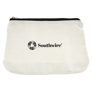 SOUTHWIRE COMPANY 58282840 Zipper Bag, 12 Inch Size, Canvas | CG6KQJ BAG12