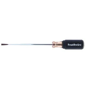 SOUTHWIRE COMPANY 58285040 Cabinet Tip Screwdriver, With 6 Inch Round Shank, 3/16 Inch Size | CG6KPR SD3/16C6