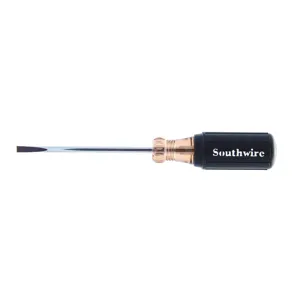 SOUTHWIRE COMPANY 58285240 Cabinet Tip Screwdriver, With 4 Inch Round Shank, 3/16 Inch Size | CG6KPQ SD3/16C4