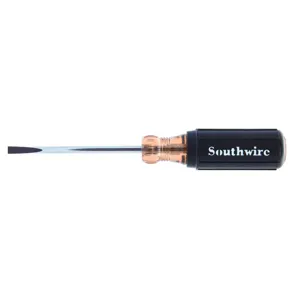 SOUTHWIRE COMPANY 58293740 Cabinet Tip Screwdriver, With 4 Inch Round Shank, 1/4 Inch Size | CG6KPJ SD1/4C4