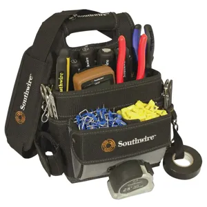 SOUTHWIRE COMPANY 58738740 Electrician Shoulder Bag, 16 Pocket | CG6KQU BAGESP