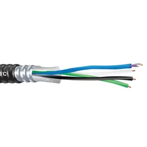 SOUTHWIRE COMPANY 59618701 Metal Clad Armored Cable, 3 Conductor, 12 Awg, Aluminium Armor, PVC Jacket | CG6HNC