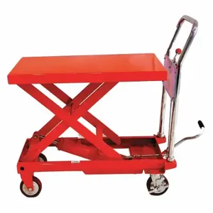 SOUTHWORTH XP24-600 Manual Mobile Scissor-Lift Table, 600 lb Load Capacity | CU3DEU 437J79