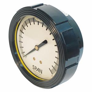 SPAN LFC-220-30-G Industrial Pressure Gauge, 0 To 30 PSI, 2 1/2 Inch Dial, 1/4 Inch Npt Male, Center Back | CU3DHH 400R33