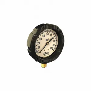 SPAN LFS-220-1000-G Industrial Pressure Gauge, 0 To 1000 Psi, 2 1/2 Inch Dial, 1/4 Inch Npt Male | CU3DFR 448M65