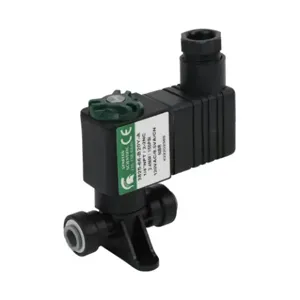 SPARTAN SCIENTIFIC 3825-66-B20Y-A Solenoid Valve, 2-Way, 2-Position, Acetal Body, 1/4 Inch Push-To-Connect Tubing Inlet | CV6XPK