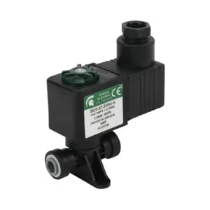 SPARTAN SCIENTIFIC 3825-67-B20U-A Solenoid Valve, 2-Way, 2-Position, Acetal Body, 1/4 Inch Push-To-Connect Tubing Inlet | CV6XPN