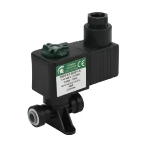 SPARTAN SCIENTIFIC 3825-67-B20Y-A Solenoid Valve, 2-Way, 2-Position, Acetal Body, 1/4 Inch Push-To-Connect Tubing Inlet | CV6XPP