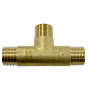 SPEAKMAN 24-0285 Tee, Brass | CE2BYB