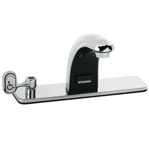 SPEAKMAN S-8827-CA-E Faucet, Powered Sensor, With 8 Inch Deck Plate, Manual Override | CE2AVY