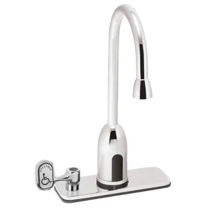 SPEAKMAN S-9118-CA-E Faucet, Battery Powered Sensor, With 4 Inch Deck Plate, | CE2AWG