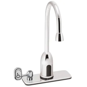 SPEAKMAN S-9217-CA-E Faucet, Powered Sensor, With 4 Inch Deck Plate, Manual Override | CE2AWP