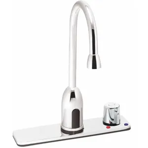 SPEAKMAN S-9222-CA-E Metal, Plastic, SS Bathroom Faucet, Sensor Handle Type | CD2HKM 46AE75