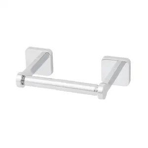 SPEAKMAN SA-2405 Toilet Paper Holder, Horizontal Single Roll, Double Post Holder, Metal, Polished | CE2AAX 443V53