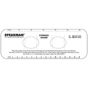 SPEAKMAN SE-952 Gauge, Eyewash, Plastic | CE2BLQ