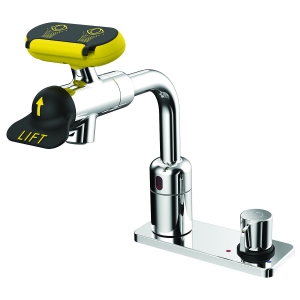 SPEAKMAN SEF-18202 Eyewash Faucet, AC Powered Sensor, With Above Counter Mixer | CE2BPL