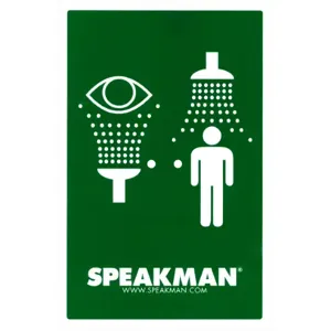 SPEAKMAN SGN3 Emergency Shower And Eyewash Sign | CE2BRF