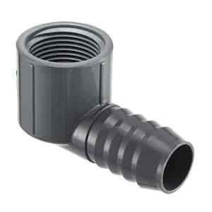 SPEARS VALVES 1407-005BC Insert Elbow, 90 Deg., Insert x FPT, 1/2 Size, PVC | BU7PLK