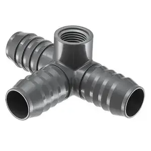 SPEARS VALVES 1416-131 Tee, Side Outlet, Insert x FPT, 1 x 3/4 Size, PVC | BU7PPU