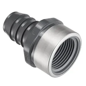 SPEARS VALVES 1435-005SR Special Reinforced Female Adapter Insert, FPT x Insert, 1/2 Size, PVC | BU7PRG