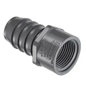 SPEARS VALVES 1435-074 Reducer Female Adapter, FPT x Insert, 1/2 x 3/4 Size, PVC | BU7KQC