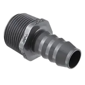 SPEARS VALVES 1436-133BC Reducer Male Adapter, MPT x Insert, 1 x 1-1/2 Size, PVC | BU7PUL