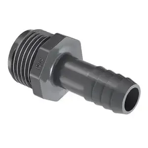 SPEARS VALVES 1436-101MHT Reducer Male Adapter, Male Hose Thread x Insert, 3/4 x 1/2 Size, PVC | BU7PUD