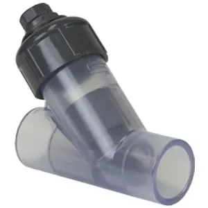 SPEARS VALVES 163A-040CL Wye Check Valve, Socket, FKM, 4 Size, PVC, Clear | CB8YXE