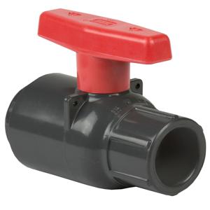 SPEARS VALVES 2133-015 Compact Ball Valve, 1-1/2 Size, PVC, Flanged End, FKM | BY4NQF