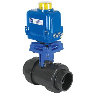 SPEARS VALVES 24102A112-025 Industrial Ball Valve, Flanged, 2-1/2 Size, CPVC, EPDM | BY4EAQ