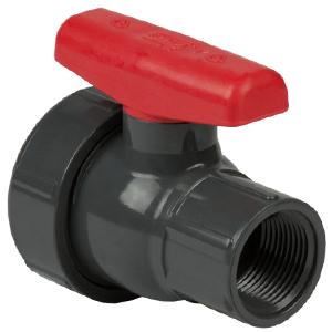 SPEARS VALVES 2431-040G Single Entry Ball Valve, 4 Size, PVC, Threaded End, FKM | BY6MCW