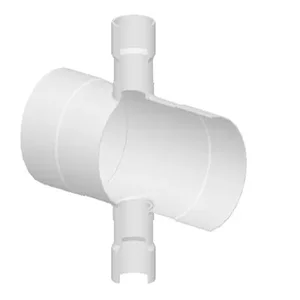 SPEARS VALVES 280-103351 Reducer Cross, Socket, Low Head, PIP, 20 x 15 Size, PVC | BU7RWT