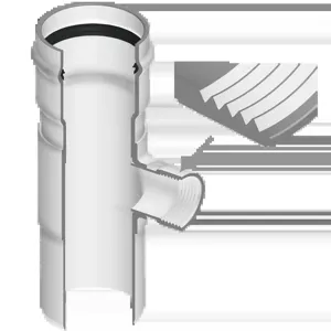 SPEARS VALVES 300-202364 Reducer Tee, Gasket x Spigot x FPT, 100 PSI, PIP, 6 x 3 Size, PVC | BU6DLW