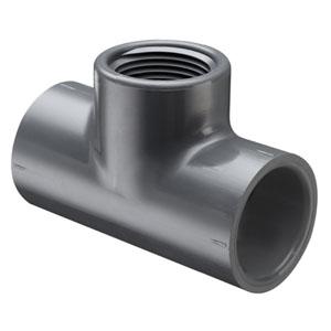 SPEARS VALVES 802-060F Tee, Socket x FPT, Schedule 80, 6 Size, PVC | BU6ZNM