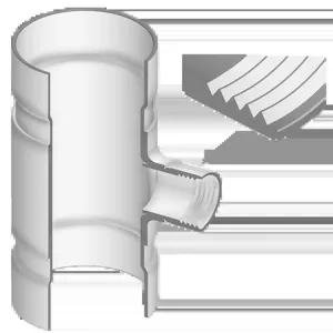 SPEARS VALVES 330-202159 Reducer Tee, Socket x FPT, Class 125, 8 x 3 Size, PVC | BU6FWZ