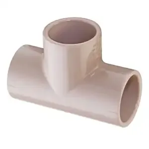 SPEARS VALVES 401-005UVBC Tee, Socket, Schedule 40, 1/2 Size, PVC, UV Resistant | BU6NHX