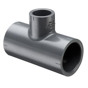 SPEARS VALVES 801-818F Reducer Tee, Socket, Schedule 80, Fabricated, 20 x 8 Size, PVC | BU6ZLF