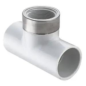 SPEARS VALVES 402-005SR Special Reinforced Tee, Socket x FPT, Schedule 40, 1/2 Size, PVC | BU6NWU