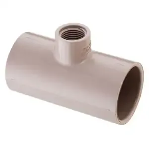 SPEARS VALVES 402-167UV Reducer Tee, Socket x FPT, Schedule 40, 1-1/4 x 3/4 Size, PVC, UV Resistant | BU6PBH